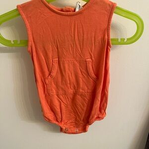 Kate Quinn Orange Sleeveless Bubble